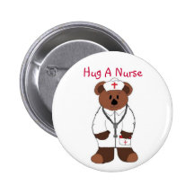 Umarmen Sie eine Krankenschwester Button