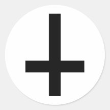 umgekehrtes Kreuz Stickers