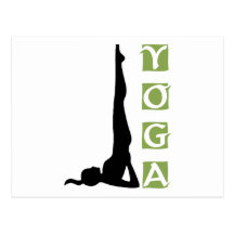 Umstellungs-Yoga-Pose-Geschenk Postkarte