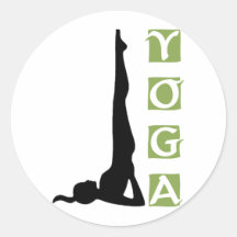 Umstellungs-Yoga-Pose Sticker