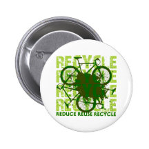 Umweltsmäßig recyceln Sie Anstecknadelbutton