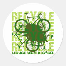 Umweltsmäßig recyceln Sie Runder Sticker