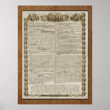 Unabhängigkeitserklärung mit Gründervätern Posterdruck