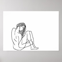 unbedeutende Zahl Zeichnungs-Leinwand Plakat
