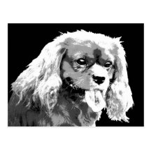Unbekümmerte Spanielpostkarte