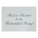 Unbridaled Party! Individuelle Ankündigungskarte