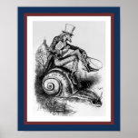Uncle Sam Die Kongreßschnecke reiten Posterdruck