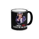 Uncle Sam "Ich will Sie" kundengerecht Tasse