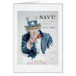 Uncle Sam Ruft Sie an!  Tragen Sie Marine ein (US0 Grußkarten