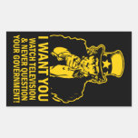 Uncle Sam Satiren-Aufkleber
