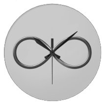 Unendlichkeits-Symbol-Wanduhr