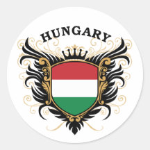 Ungarn Runde Aufkleber