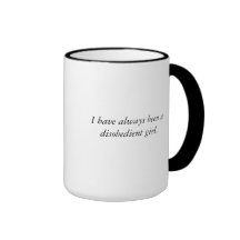 Ungehorsamer Mädchen-Becher Tasse