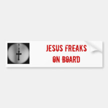 Ungewöhnlicher Autoaufkleber Jesuss