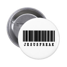 ungewöhnlicher Barcodeentwurf Jesuss Anstecknadel