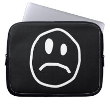 Unglückliche Gesichtslaptophülse Laptop Computer Schutzhülle