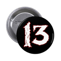 UNGLÜCKLICHE NR. 13! ANSTECKNADEL