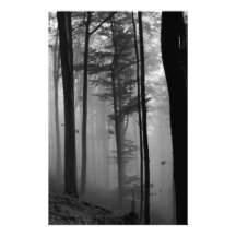 UNHEIMLICHES BAUM- DES WALDESBlätter B&W Individuelles Büropapier