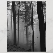 UNHEIMLICHES BAUM- DES WALDESBlätter B&W Flyer