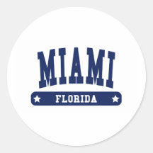 Uni-Artt-shirts Miami Beach Florida Aufkleber