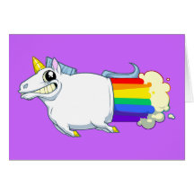 Unicorn-Furz-Gruß-Karte