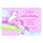 Unicorn-kleine Pony-Geburtstags-Party Einladungen