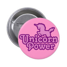 Unicorn-Power! Spaß-Neuheits-Knöpfe Anstecknadelbuttons