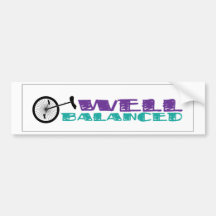 UNICYCLE-gut ausgewogener AUTOAUFKLEBER