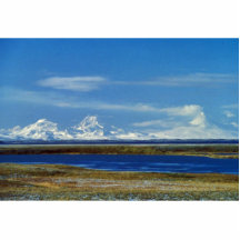 Unimak Insel-Spitzen, Roundtop, Isanotski, Shishal Acrylausschnitte
