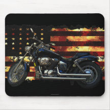 Union Flag, Stars and Stripes, Motorcycle Mousepad