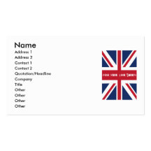 UNION_JACK VISITENKARTEN VORLAGEN