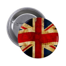 Unionjack - Grunge Button