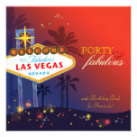 Unique 40th Las Vegas Birthday Party Invitations