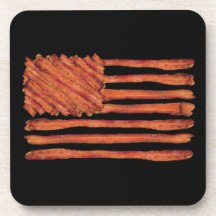 United States of Bacon Flag Drink Coaster