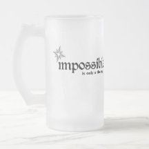 Unmöglich-sein-nur-ein-Theorie-mattiertbecher Tasse