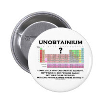 Unobtainium vollständig Nonfundamental Element Anstecknadelbuttons