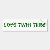 Uns gelassen Twitt dieses!! Autosticker