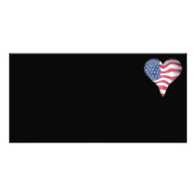 Unschärfe, die USA-Flagge malt Photo Karten Vorlage