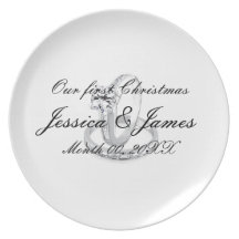 Unser erstes Weihnachten Flache Teller