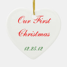 "Unser erstes Weihnachts" Verzierung Weihnachtsbaum Ornament