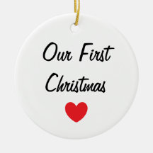 "Unser erstes Weihnachts" Verzierung Ornament