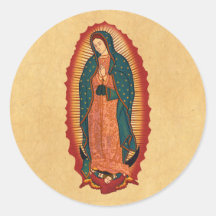 Unsere Dame von Guadalupe Runde Sticker