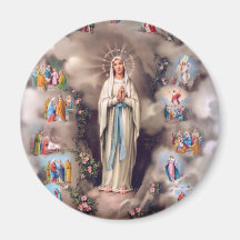 Unsere Dame von Lourdes Kühlschrankmagnete