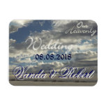 Unsere himmlische Hochzeit Eckige Magnete