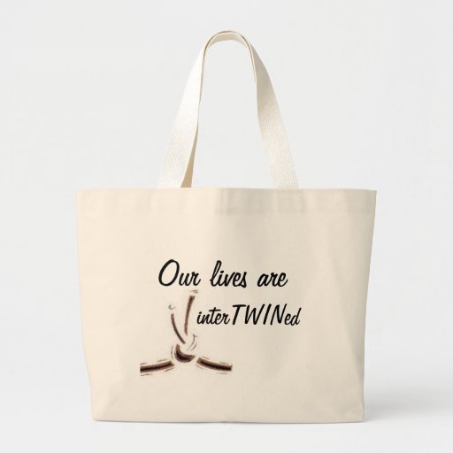 Unsere Leben werden verflochten Tasche