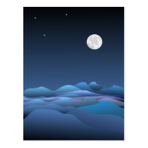 Unsere schöne Mond-Postkarte