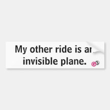 Unsichtbares Flugzeug-Stoßaufkleber Autosticker