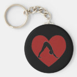Unten Hund - Yoga Keychain Schlüsselbänder