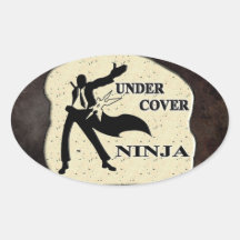 UNTER ABDECKUNG NINJA STICKERS