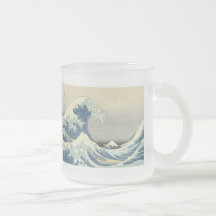 Unter der Welle von Kanagawa, Hokusai, Becher 1830 Teehaferl
